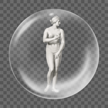 Greek statue png sticker, bubble | Free PNG - rawpixel