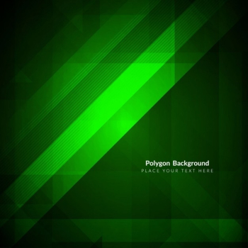 Green abstract background with geometric shapes