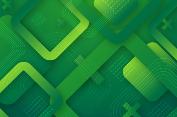Green abstract geometric background Free Vector