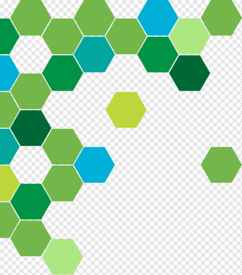 Green abstract geometric circle, green and blue honeycomb pattern, angle, ring, rectangle png