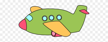 Green Airplane - Green Airplane Clipart