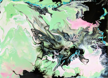 Green and Black Abstract Artwork Green and Black Abstract Artwork