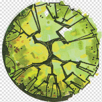 Green and black abstract painting, Tree Site plan Landscape architecture, tree transparent background PNG clipart