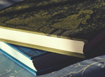 Green and Blue Labeled Books Green and Blue Labeled Books