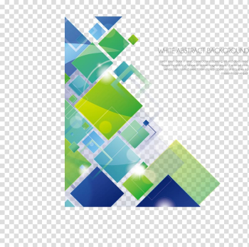 Green and blue template background, Abstract art, illustration cube box transparent background PNG clipart