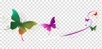 Green and purple butterfly art, Euclidean , colorful butterfly transparent background PNG clipart