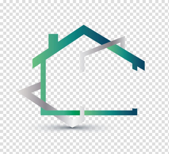 Green and white house frame illustration, House Logo Real Estate Business, Real Estate transparent background PNG clipart
