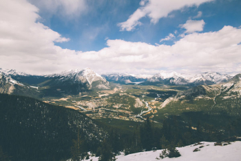 Green and White Snow Capped Mountains Green and White Snow Capped Mountains