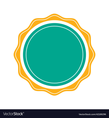green and yello badge isolated white background green and yello badge isolated white background