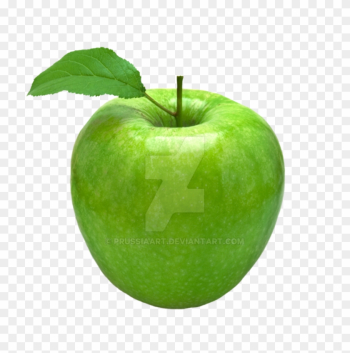 Green Apple With A Leaf On A Transparent Backgroun - Green Apple Image Hi Resolution