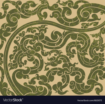 Green art pattern vector image Green art pattern vector image