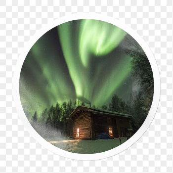 Green aurora png lights sticker, | Free PNG - rawpixel