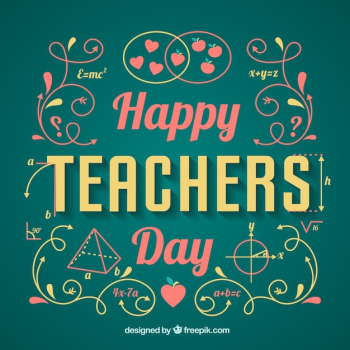 Green background, teacher's day Green background, teacher's day