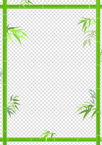 Green bamboo border , Bamboo Bamboe, Green bamboo decorative borders transparent background PNG clipart