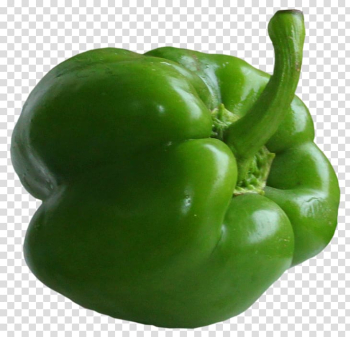 Green bell pepper, Bell pepper Vegetable , Green Pepper transparent background PNG clipart