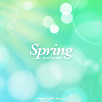 Green blurred spring background Green blurred spring background