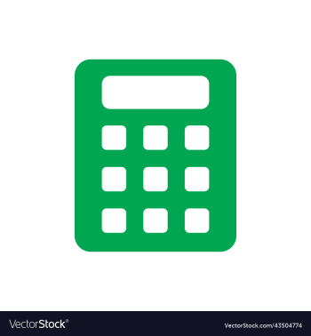 green calculator solid icon green calculator solid icon