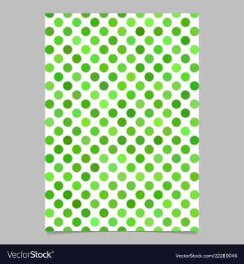 Green circle pattern brochure background vector image Green circle pattern brochure background vector image