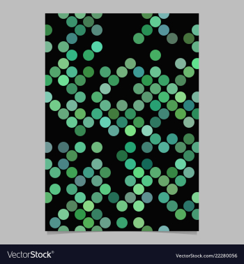 Green circle pattern brochure background vector image Green circle pattern brochure background vector image