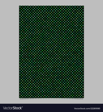 Green circle pattern brochure background vector image Green circle pattern brochure background vector image