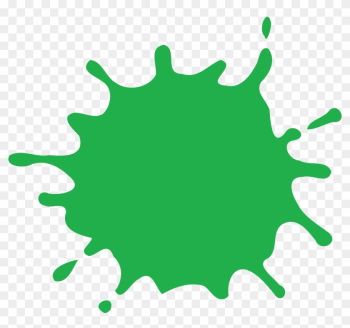 Green Clipart Splat - Green Paint Splatter Png