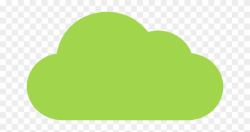 Green Cloud Png - Green Cloud Icon Png