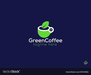 green coffee logo design green coffee logo design