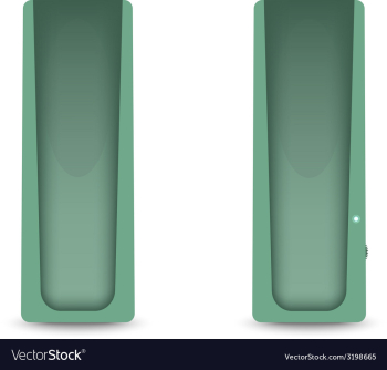 Green computer audio speakers vector image Green computer audio speakers vector image
