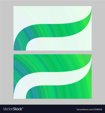 Green computer generated business card template vector image Green computer generated business card template vector image