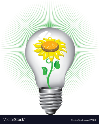 Green energy vector image Green energy vector image