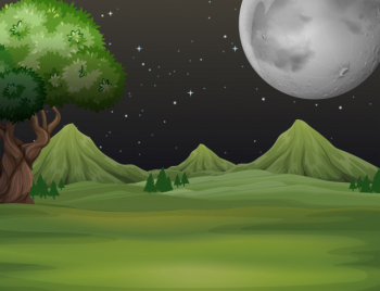 Green field at night time background Free Vector Green field at night time background Free Vector
