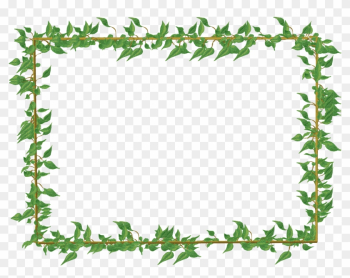 Green Floral Border Png Picture - Ivy Frame