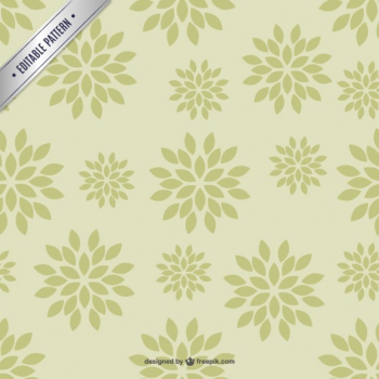 Green floral pattern Green floral pattern