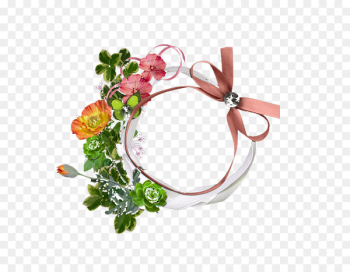 Green Flower Blue Pink - Bow Flowers Green Flower Blue Pink - Bow Flowers