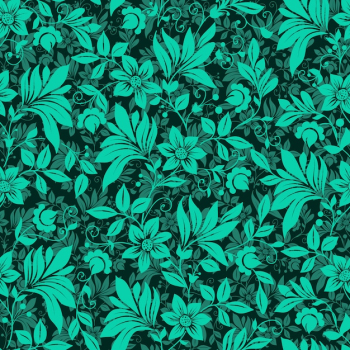 Green flowers pattern background Green flowers pattern background