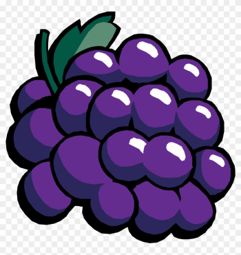 Green, Food, Fruit, Wine, Grapes, Cartoon, Purple - Grapes Clipart