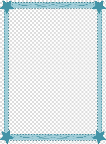 Green frame with stars illustration, frame Sea Scalable Graphics , Blue Frame transparent background PNG clipart