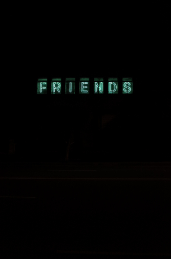 Green Friends Text Green Friends Text