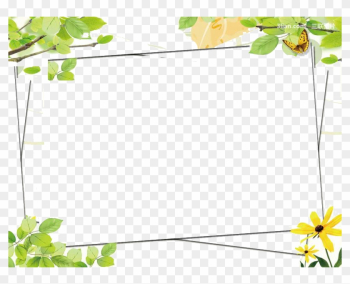 Green Google Images Color Clip Art - Green Flower Frame Png