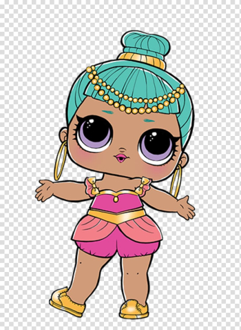 Green haired female animated character illustration, L.O.L. Surprise! Lil Sisters Series 2 MGA Entertainment LOL Surprise! Littles Series 1 Doll Toy L.O.L. Surprise! Pets Series 3, doll transparent background PNG clipart