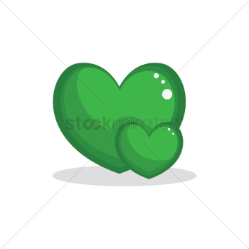 Green heart shape Green heart shape