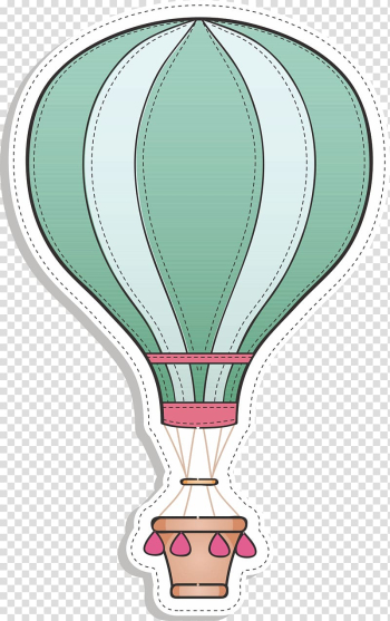 Green hot air balloon illustration, Hot air ballooning, hot air balloon transparent background PNG clipart