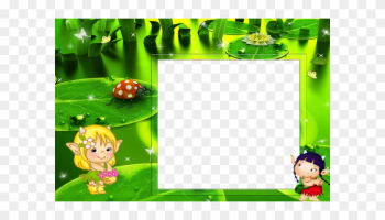 Green Kids Transparent Photo Frame - Frames Design For Kids Png