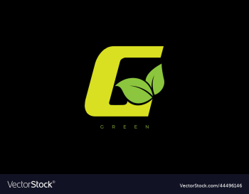 green leaf letter g branding logo green leaf letter g branding logo