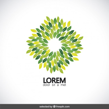 Green leaves logo Green leaves logo