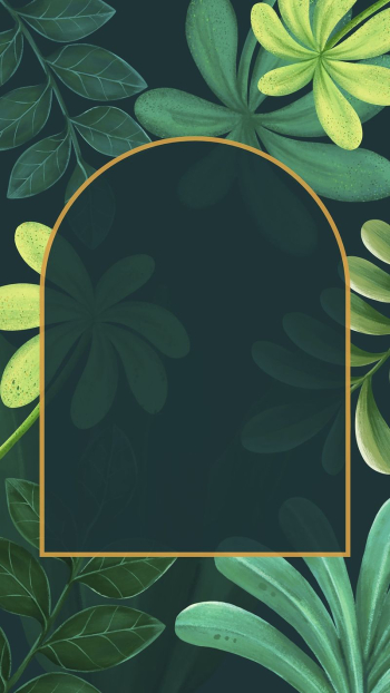 Green leaves mobile wallpaper, tropical | Free Photo Illustration - rawpixel