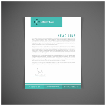 Green letterhead