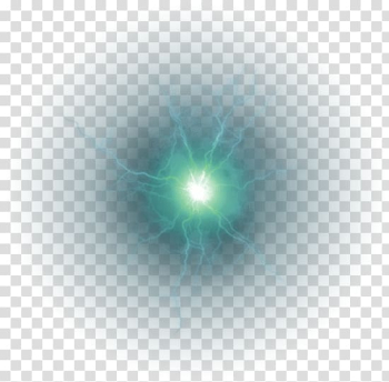 Green light illustration, Ball lightning Green Thunder, Green fresh bulb lightning effect element transparent background PNG clipart