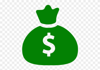 Green Money Bag Icon Green Money Bag Icon