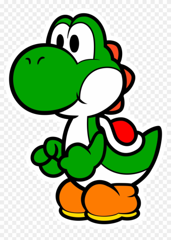 Green Paper Yoshi Vector 1 By Greenmachine987 On Deviantart - Super Paper Mario Yoshi